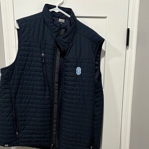Men's Navy Quilted Vest - Up North Trading Co